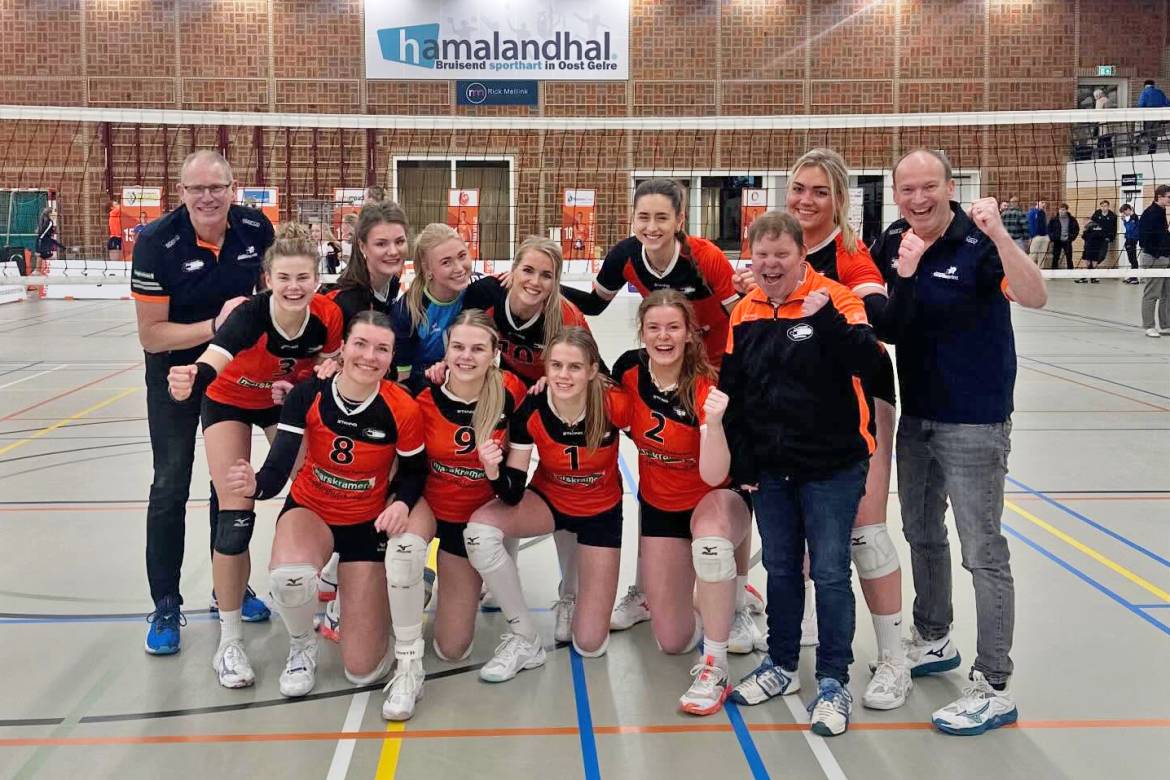 Dynamo Tubbergen dames 1 opnieuw koploper na 4-0 winst!